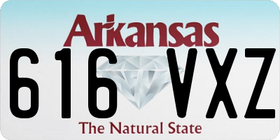 AR license plate 616VXZ