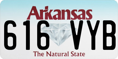 AR license plate 616VYB