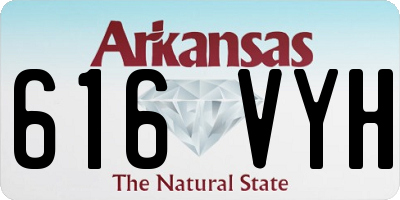 AR license plate 616VYH