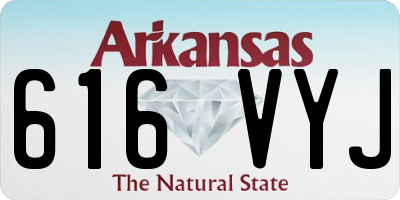 AR license plate 616VYJ