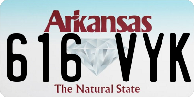 AR license plate 616VYK