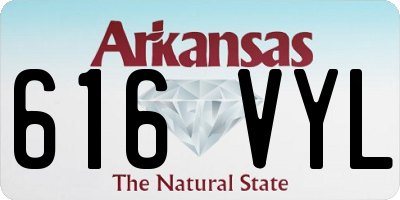 AR license plate 616VYL