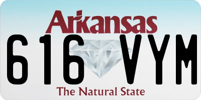 AR license plate 616VYM