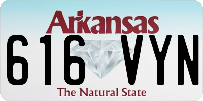 AR license plate 616VYN