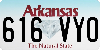AR license plate 616VYO