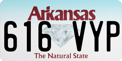 AR license plate 616VYP