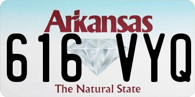 AR license plate 616VYQ