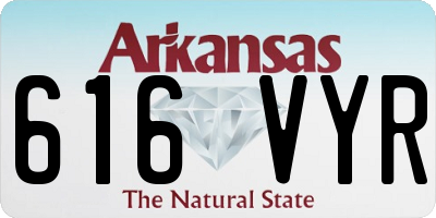 AR license plate 616VYR