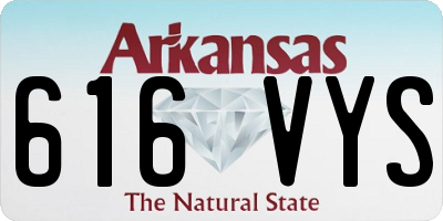 AR license plate 616VYS
