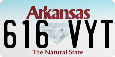 AR license plate 616VYT