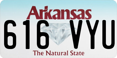AR license plate 616VYU