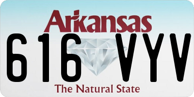 AR license plate 616VYV