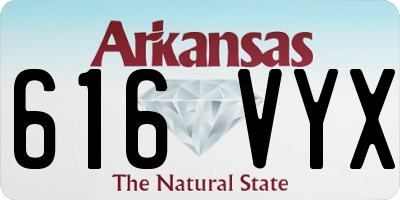 AR license plate 616VYX