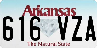 AR license plate 616VZA