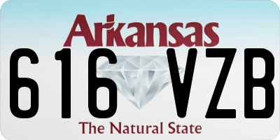 AR license plate 616VZB