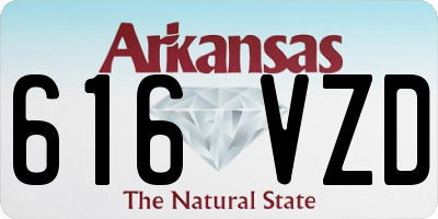 AR license plate 616VZD