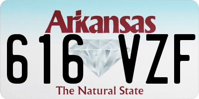 AR license plate 616VZF