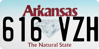 AR license plate 616VZH