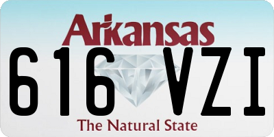 AR license plate 616VZI