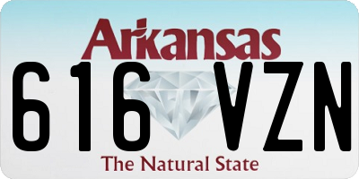AR license plate 616VZN