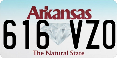 AR license plate 616VZO