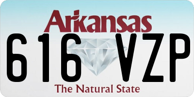 AR license plate 616VZP
