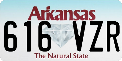 AR license plate 616VZR