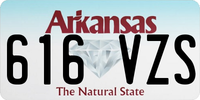 AR license plate 616VZS