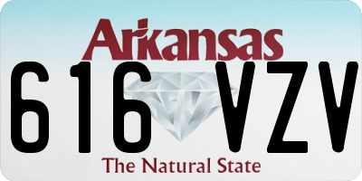 AR license plate 616VZV