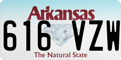 AR license plate 616VZW