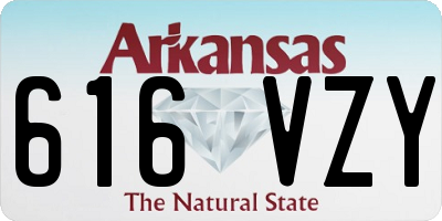 AR license plate 616VZY