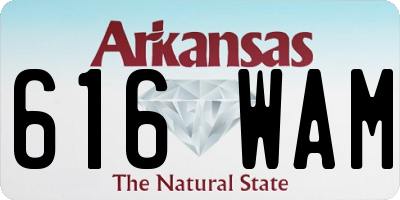 AR license plate 616WAM