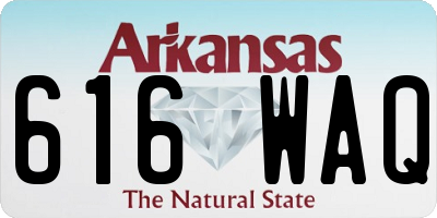 AR license plate 616WAQ