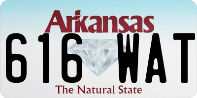 AR license plate 616WAT