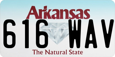 AR license plate 616WAV