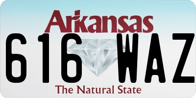 AR license plate 616WAZ