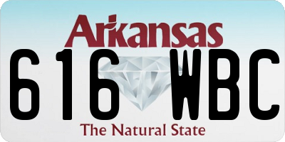 AR license plate 616WBC
