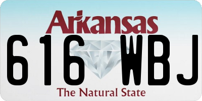 AR license plate 616WBJ