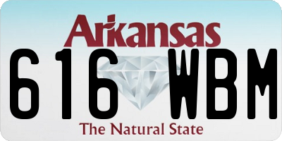 AR license plate 616WBM