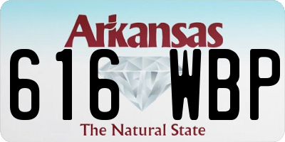 AR license plate 616WBP