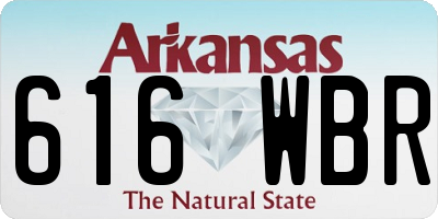 AR license plate 616WBR