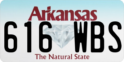 AR license plate 616WBS