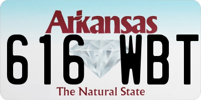 AR license plate 616WBT