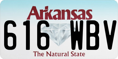 AR license plate 616WBV