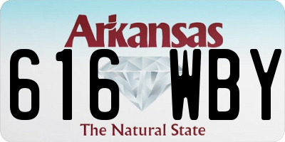 AR license plate 616WBY