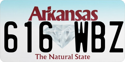 AR license plate 616WBZ