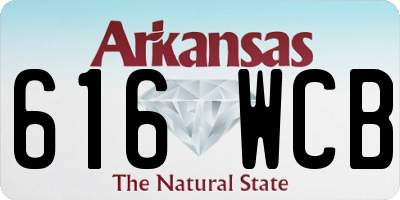 AR license plate 616WCB