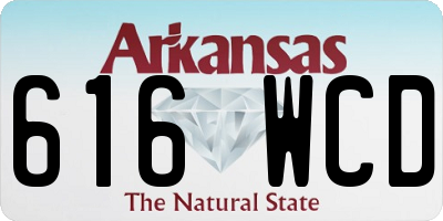 AR license plate 616WCD