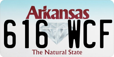AR license plate 616WCF