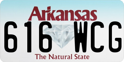 AR license plate 616WCG